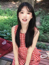 莫代爾法式復古紅色格子無袖連衣裙女2025年夏季新款小個子背心超仙短裙 紅色格子裙 M 曬單實拍圖