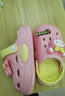 妙優(yōu)童夏款寶寶洞洞鞋軟底涼鞋可愛(ài)沙灘鞋涼拖鞋親子男女兒童包頭拖鞋 粉色（尺碼偏大） 17.5 （28-29碼）內長(cháng)約17.5cm 曬單實(shí)拍圖