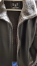 皮爾卡丹（pierre cardin）休閑帥氣皮毛一體男士皮衣毛領(lǐng)外套加厚加絨秋冬季保暖機車皮夾克 PY-1117加絨 黑色 L 曬單實拍圖