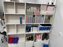 愛家貓 LOVEHOODCAT展示柜化妝品產(chǎn)品柜貨架美發(fā)店手辦展柜發(fā)廊貨柜落地置物架柜子 【雙柜門】奶油白60*24*180cm 曬單實拍圖
