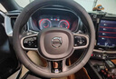 專用沃爾沃方向盤套XC60 S60 S90 XC40 C40 XC90 V60 V90超薄真皮 超薄款圓形【左右打孔】 曬單實拍圖