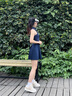 威爾勝（Wilson）官方25夏季新款女士WINNING彈力透氣后背鏤空運動網(wǎng)球修身連衣裙 海軍藍-WW00481411DBC S /165/84A 曬單實拍圖