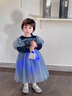G.DUCKKIDS童裝女童連衣裙秋裝2024新款?lèi)?ài)莎公主裙兒童服裝小女孩生日禮服 藍色【8312】 110 (建議身高100-110 4-5歲) 曬單實(shí)拍圖
