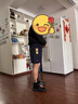 米詩(shī)德（MISHIDE）有口袋帶拉鏈的運(yùn)動(dòng)短褲夏季男士沙灘褲三分褲居家休閑純棉潮 832藍(lán)色(拉鏈口袋) 3XL 建議120-140斤 曬單實(shí)拍圖