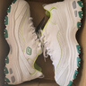 斯凱奇（Skechers）女鞋秋冬小白熊休閑鞋子厚底增高百搭運(yùn)動(dòng)軟底老爹鞋99999863 白色/海軍藍(lán)色/WNV 35.5 曬單實(shí)拍圖
