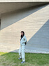 BEIN SPACE秋季新款工裝褲女休閑戶(hù)外多口袋騎行褲徒步褲S058 海鹽白(女款) L 曬單實(shí)拍圖