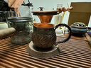 容山堂 銅公道杯 手工紫銅分茶器加厚茶海茶漏套裝功夫茶具配件 紫銅青荷公道杯+錘紋茶漏+托架 曬單實拍圖