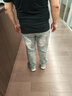 舉風(fēng)怪獸實(shí)驗(yàn)室柳葉彎刀牛仔褲男款胖子大碼腿粗屁股大直筒微喇叭褲子 煙灰色（升級(jí)款） 【高品質(zhì)】 5XL 建議200-230斤收藏加購優(yōu)先 曬單實(shí)拍圖