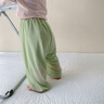 七樂(lè )豆嬰兒夏季薄款男寶寶長(cháng)褲夏裝大屁屁褲男童兒童冰絲褲子外穿防蚊褲 奶綠 80 cm 曬單實(shí)拍圖