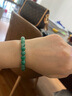 周大生碧波行手串非洲翠手串珠串碧綠手串送女友長輩生日禮物生日禮物 曉山青天然漸變色手串（8mm） 曬單實拍圖