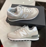 NEW BALANCE NB 574系列 經(jīng)典系帶復古運動(dòng)休閑鞋男女款 元祖灰 ML574EVG ML574EVW-D 淺灰色 42 (腳長(cháng)26.5cm) 曬單實(shí)拍圖