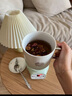 樂燉養(yǎng)生壺辦公室養(yǎng)生杯電燉杯陶瓷杯燉煮杯便攜式燒水壺迷你煮茶器煮粥神器燕窩熬湯熱銀耳 陶瓷杯（智能調(diào)溫） 0.6L 帶勺子+清潔布 曬單實(shí)拍圖
