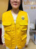 續(xù)印托管馬甲定制工作服印logo幼兒園老師女招生宣傳背心教育培訓(xùn)工裝 HT-多口袋馬甲黃色 L 曬單實拍圖