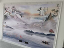 新中式電視背景墻壁布家和3d立體花鳥(niǎo)壁畫(huà)自粘客廳裝飾影視墻壁紙 款式4（按尺寸定制） 【絨底】宮廷絲綢布/平方 曬單實(shí)拍圖