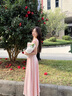 學(xué)子言新中式禮服女夏季女裝連衣裙法式氣質(zhì)吊帶連衣早春新款新中式國風(fēng) 粉色超好看吊帶絕美吊帶 S建議85-95斤 均碼 曬單實(shí)拍圖