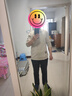 吉普（JEEP）長袖T恤男士春秋季polo寬松休閑打底衫衣服男裝 卡其加絨 L  曬單實拍圖