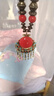 贏(yíng)夫人（Mrs win）復古民族風(fēng)藏族流蘇頭飾額飾波西米亞個(gè)性鎖骨項鏈吊墜旅拍發(fā)飾品 日新月異-紅(頭飾項鏈兩用) 曬單實(shí)拍圖