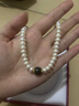 中國黃金（CHINA GOLD）碧玉淡水珍珠項鏈女和田玉吊墜生日禮物送女友老婆母親長(cháng)輩實(shí)用 珍珠碧玉項鏈 曬單實(shí)拍圖