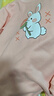 纖絲鳥(niǎo)（TINSINO）兒童保暖內衣秋冬男女童加絨內衣套裝中大童睡衣童裝 粉色小兔 曬單實(shí)拍圖