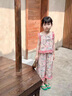 G.DUCKKIDS童裝女童套裝夏季2025新款兒童衣服新中式女孩唐裝國風(fēng)女大童夏裝 粉色 90 適合80-90年齡1-2歲左右 曬單實(shí)拍圖