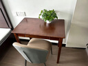 百裕達現代簡(jiǎn)約風(fēng)格實(shí)木書(shū)桌家用學(xué)習寫(xiě)字臺兒童臥室學(xué)習桌多功能辦公桌 胡桃色【橡膠木.單桌】 【現貨.速發(fā)】60*40.01*75CM 曬單實(shí)拍圖