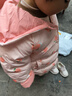童泰秋冬5個(gè)月-4歲嬰幼兒兒童寶寶外出保暖加厚款羽絨服上衣 粉色 110 cm 曬單實(shí)拍圖