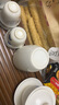 菲享羊脂玉茶具整套功夫茶具套裝家用客廳辦公室簡約高檔白瓷蓋碗茶杯 蘭彩山境茶具套裝【簡裝】 1件 【新款茶具套裝，店長推薦】 曬單實(shí)拍圖