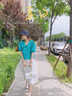 憶靜萱（YIJINGXUAN）溫柔風(fēng)蝴蝶結(jié)長(zhǎng)裙女夏季新款高腰中長(zhǎng)款顯瘦遮胯氣質(zhì)a字半身裙子 白色 M 建議91-100斤 曬單實(shí)拍圖