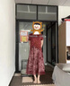 俞兆林媽媽禮服旗袍連衣裙中老年女裝喜婆婆婚宴裝貴夫人春秋外套兩件套 紅色（25-61款） 2XL (推薦100~115斤) 曬單實(shí)拍圖