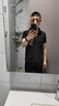 羅蒙【長絨棉】短袖t恤男士夏季冰絲商務休閑POLO衫純色棉質(zhì)爸爸工裝 曬單實拍圖