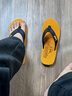 Lee人字拖男2026夏季新款涼鞋戶(hù)外沙灘夾腳涼拖防滑軟底輕便男士拖鞋 黃色 41 曬單實(shí)拍圖