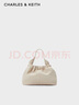 CHARLES&KEITH時(shí)尚柔軟鏈條單肩云朵包女生日禮物送女友CK2-10151320 Beige米色 S 曬單實(shí)拍圖