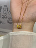 中國黃金（CHINA GOLD）黃金吊墜小蠻腰項鏈女足金鉆石套鏈七夕情人節禮物送女友媽媽 鑲鉆小蠻腰+贈925鏈+摯愛(ài)玫瑰禮盒 曬單實(shí)拍圖