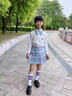 女童套裝兒童學(xué)院風(fēng)jk制服連衣裙夏裝百褶裙童裝夏天大童夏季裙子 玉桂狗鳶尾蘭+【贈送白中筒襪】 160cm 曬單實(shí)拍圖