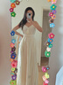 妙奕嘉白色連衣裙女裙子夏天2025新款高級感法式禮服海邊度假風(fēng)沙灘長裙 法式復(fù)古V領(lǐng)吊帶連衣裙 S 【建議90-110斤】 曬單實拍圖