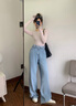 TOMMY JEANS【寬松闊腿】25春夏女純棉松緊褶皺腰邊美式復(fù)古牛仔褲20640 牛仔藍(lán)1AB 25 曬單實(shí)拍圖
