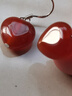 西璽 紅瑪瑙愛(ài)心耳環(huán)925銀耳墜桃心復古百搭心形玉石耳飾 曬單實(shí)拍圖