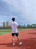 李寧短袖男T恤吸汗速干衣夏季寬松透氣冰絲體恤跑步健身戶外運(yùn)動(dòng)上衣 冰晶白【AT-DRY速干科技面料】 L /175(125-145斤) 曬單實(shí)拍圖