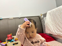 巴布豆寶寶學(xué)步鞋冬季加絨毛毛蟲(chóng)兒童嬰兒機能鞋二棉童鞋 貝殼粉 21碼 曬單實(shí)拍圖