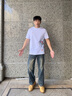 卡賓（CABBEEN）【索羅娜涼感】短袖男士T恤彩繪卡通繡花舒適潮流夏季短袖T恤男 米白色12（舒適版型） XL /180/52 曬單實拍圖