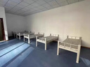 林格豪鋼制單層床員工宿舍公寓單人床鐵藝型材床營(yíng)房值班室鐵架床含床板 白色單層-含床板 0.9m寬*2m長(zhǎng) 曬單實(shí)拍圖