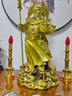 天祥緣 銅關(guān)公擺件客廳商鋪九龍關(guān)公銅像黃銅武財神關(guān)公像神像大號 48號風(fēng)衣關(guān)公 曬單實(shí)拍圖
