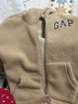 GAP男女裝春秋毛氈布logo仿羊羔絨連帽衛(wèi)衣情侶裝外套609272 曬單實拍圖