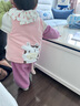 嘟嘟家【毛巾刺繡】?jī)和籽b秋季女童衛(wèi)衣兩件套秋裝男童運(yùn)動(dòng)服寶寶童裝 粉色 100 曬單實(shí)拍圖