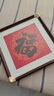 原來(lái)美 福字裝飾畫(huà)百福圖掛畫(huà)喜慶大氣吉祥掛件菱形福到玄關(guān)壁畫(huà)中國風(fēng) 福字-B款 外框尺寸 40*40cm 胡桃色畫(huà)框 曬單實(shí)拍圖