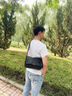 ANYSMIC奢侈高端品牌男士斜挎包2025新款高檔潮流輕便通勤單肩包商務(wù)時(shí)尚 黑色 曬單實(shí)拍圖