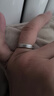 Colaivkloia情侶戒指男女對戒白金色素戒飾品首飾520情人節生日禮物送男女友 Tk322白金色素戒單個(gè)（送 皮繩 美碼9號 曬單實(shí)拍圖