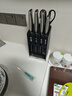 OOU銀鈦飛鳥刀具全套抗菌刀具套裝菜刀套裝廚房廚具家用套刀切菜刀嬰兒輔食用具大全六件套 曬單實(shí)拍圖