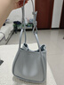 CHARLES&KEITH大容量通勤單肩托特包子母包生日禮物CK2-30782647 Sea Salt Blue海鹽藍 M 曬單實(shí)拍圖