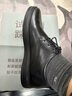 金利來（goldlion）男鞋時(shí)尚簡(jiǎn)約皮鞋舒適系帶商務(wù)休閑鞋50823026501A-黑色-42碼 曬單實(shí)拍圖
